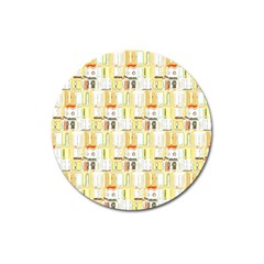 Abstract pattern Magnet 3  (Round)