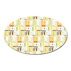 Abstract pattern Oval Magnet