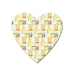 Abstract pattern Heart Magnet