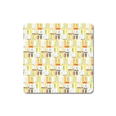 Abstract pattern Square Magnet