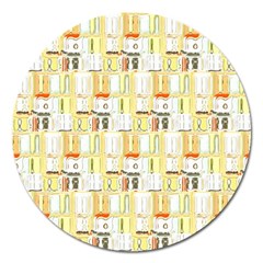 Abstract pattern Magnet 5  (Round)