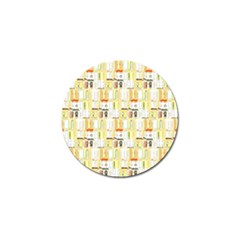 Abstract pattern Golf Ball Marker