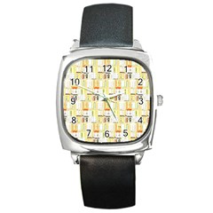 Abstract pattern Square Metal Watch