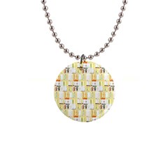 Abstract pattern 1  Button Necklace