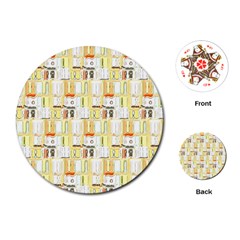 Abstract pattern Playing Cards Single Design (Round)