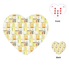 Abstract pattern Playing Cards Single Design (Heart)