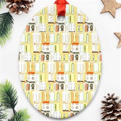 Abstract pattern Oval Ornament (Two Sides)