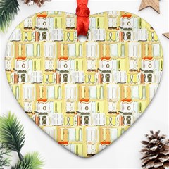 Abstract pattern Heart Ornament (Two Sides)