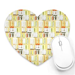 Abstract pattern Heart Mousepads