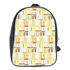 Abstract pattern School Bag (XL)