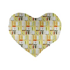 Abstract pattern Standard 16  Premium Heart Shape Cushions