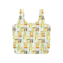 Abstract pattern Full Print Recycle Bag (S)