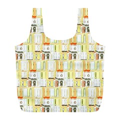 Abstract pattern Full Print Recycle Bag (L)