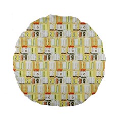 Abstract pattern Standard 15  Premium Flano Round Cushions