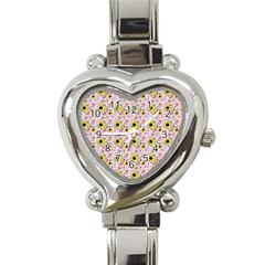 Hawaii Ghost Lilac Heart Italian Charm Watch by snowwhitegirl