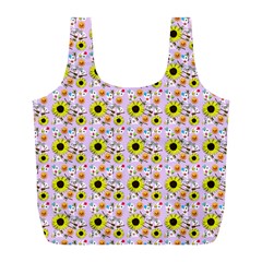 Hawaii Ghost Lilac Full Print Recycle Bag (l) by snowwhitegirl