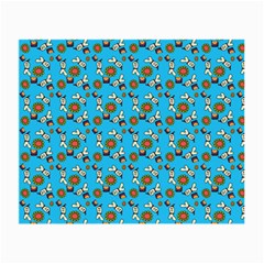 Clown Ghost Pattern Blue Small Glasses Cloth by snowwhitegirl