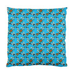 Clown Ghost Pattern Blue Standard Cushion Case (one Side) by snowwhitegirl