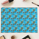 Clown Ghost Pattern Blue Cosmetic Bag (XXL) Front