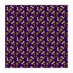 Clown Ghost Pattern Purple Medium Glasses Cloth (2 Sides) by snowwhitegirl