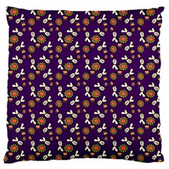 Clown Ghost Pattern Purple Large Cushion Case (one Side)