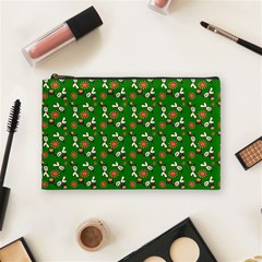 Clown Ghost Pattern Green Cosmetic Bag (medium) by snowwhitegirl