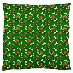 Clown Ghost Pattern Green Large Cushion Case (one Side)