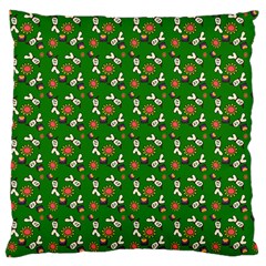 Clown Ghost Pattern Green Standard Flano Cushion Case (two Sides) by snowwhitegirl