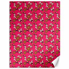 Clown Ghost Pattern Pink Canvas 36  X 48  by snowwhitegirl