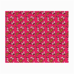 Clown Ghost Pattern Pink Small Glasses Cloth (2 Sides) by snowwhitegirl