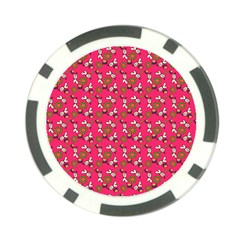 Clown Ghost Pattern Pink Poker Chip Card Guard (10 Pack) by snowwhitegirl