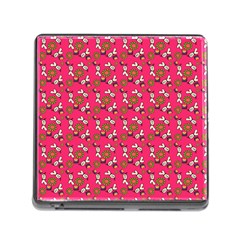 Clown Ghost Pattern Pink Memory Card Reader (square 5 Slot)