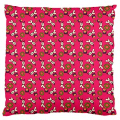 Clown Ghost Pattern Pink Large Cushion Case (two Sides) by snowwhitegirl