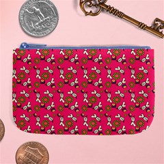 Clown Ghost Pattern Pink Large Coin Purse by snowwhitegirl