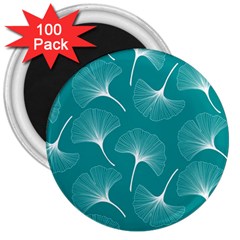 Whiteflowergreen 3  Magnets (100 Pack) by Dushan