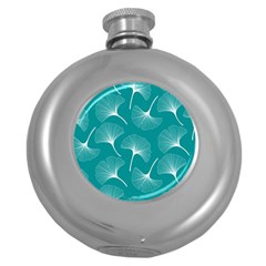 Whiteflowergreen Round Hip Flask (5 Oz) by Dushan