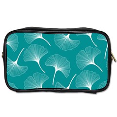 Whiteflowergreen Toiletries Bag (two Sides) by Dushan