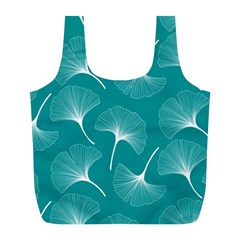 Whiteflowergreen Full Print Recycle Bag (l) by Dushan