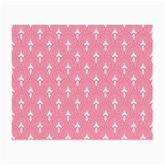 White And Pink Art-deco Pattern Small Glasses Cloth by Dushan