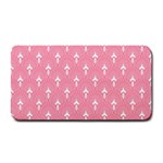 White and pink Art-Deco pattern Medium Bar Mats 16 x8.5  Bar Mat