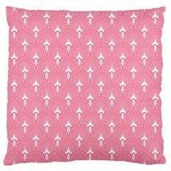 White And Pink Art-deco Pattern Standard Flano Cushion Case (two Sides) by Dushan