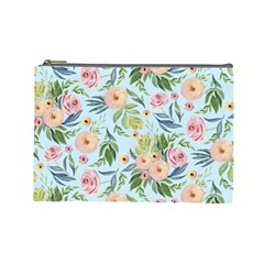 Springflowers Cosmetic Bag (large) by Dushan