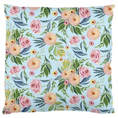 Springflowers Large Cushion Case (one Side) by Dushan