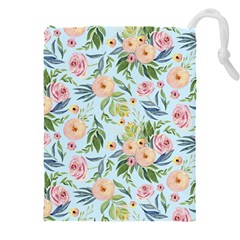 Springflowers Drawstring Pouch (5xl) by Dushan