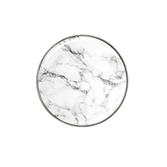 White Faux Marble Hat Clip Ball Marker (4 Pack) by Dushan