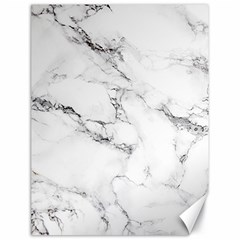 White Faux Marble Canvas 18  X 24  by Dushan