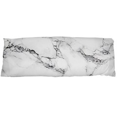 White Faux Marble Body Pillow Case (dakimakura) by Dushan