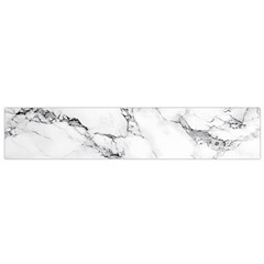 White Faux Marble Small Flano Scarf