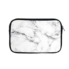 White Faux Marble Apple Macbook Pro 13  Zipper Case by Dushan