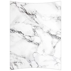 White Faux Marble Back Support Cushion by Dushan